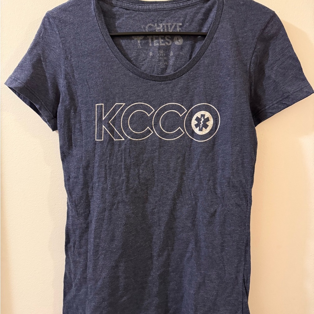 KCCO Navy Blue Women's Short Sleeve Tee